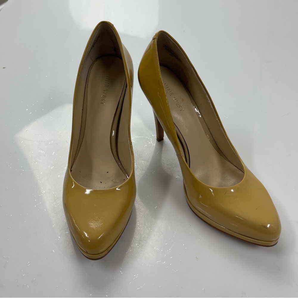 Nine West Yellow Heels